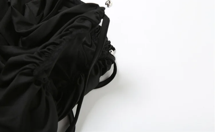 Elegant Irregular 2Piece Set Summer Women Chic Classic Tank Tops+Skirts Pants Matching Trend Ruched Suits Streetwear