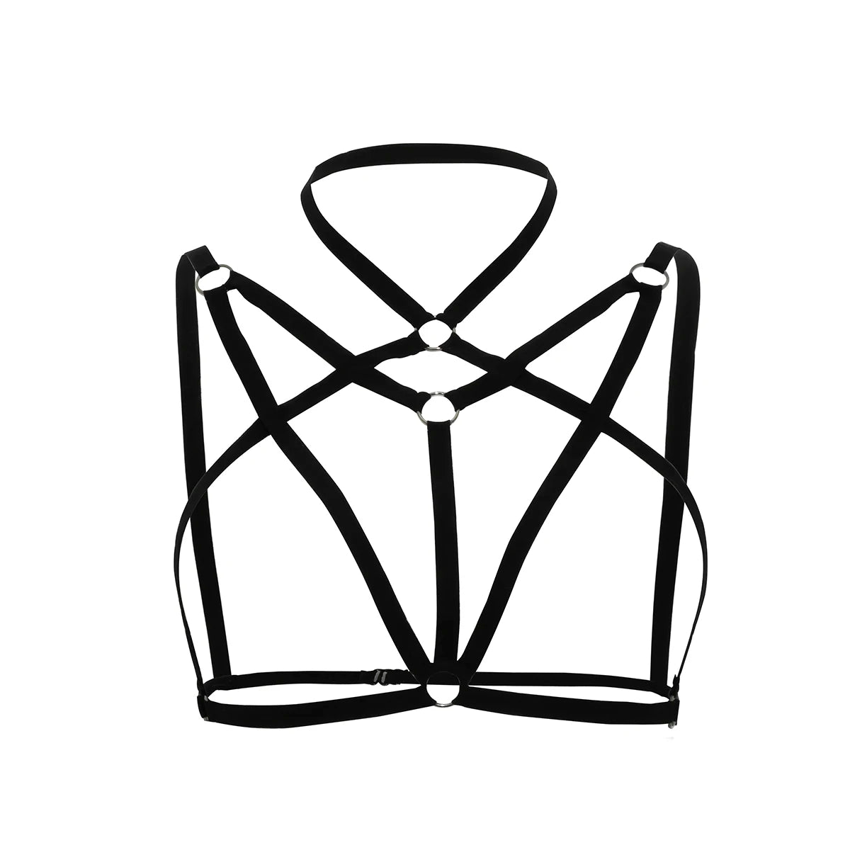 Sexy Women Cross Strappy Bra Lingerie Chest Bandage Bralette Bustier Tops Push Up Bralette Bustier Fetish Body Jewelry