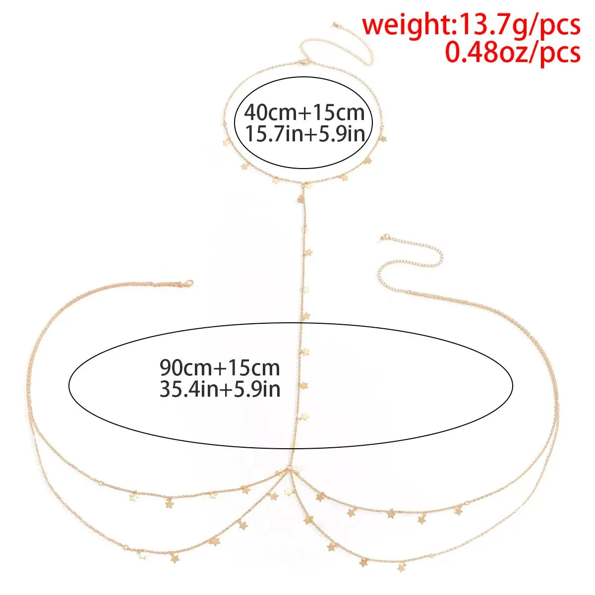 Sexy Bikinis Cross Chest Waist Body Chain for Women Bohemian Multilayer Star Tassel Body Jewelry Summer Beach Party Accessories