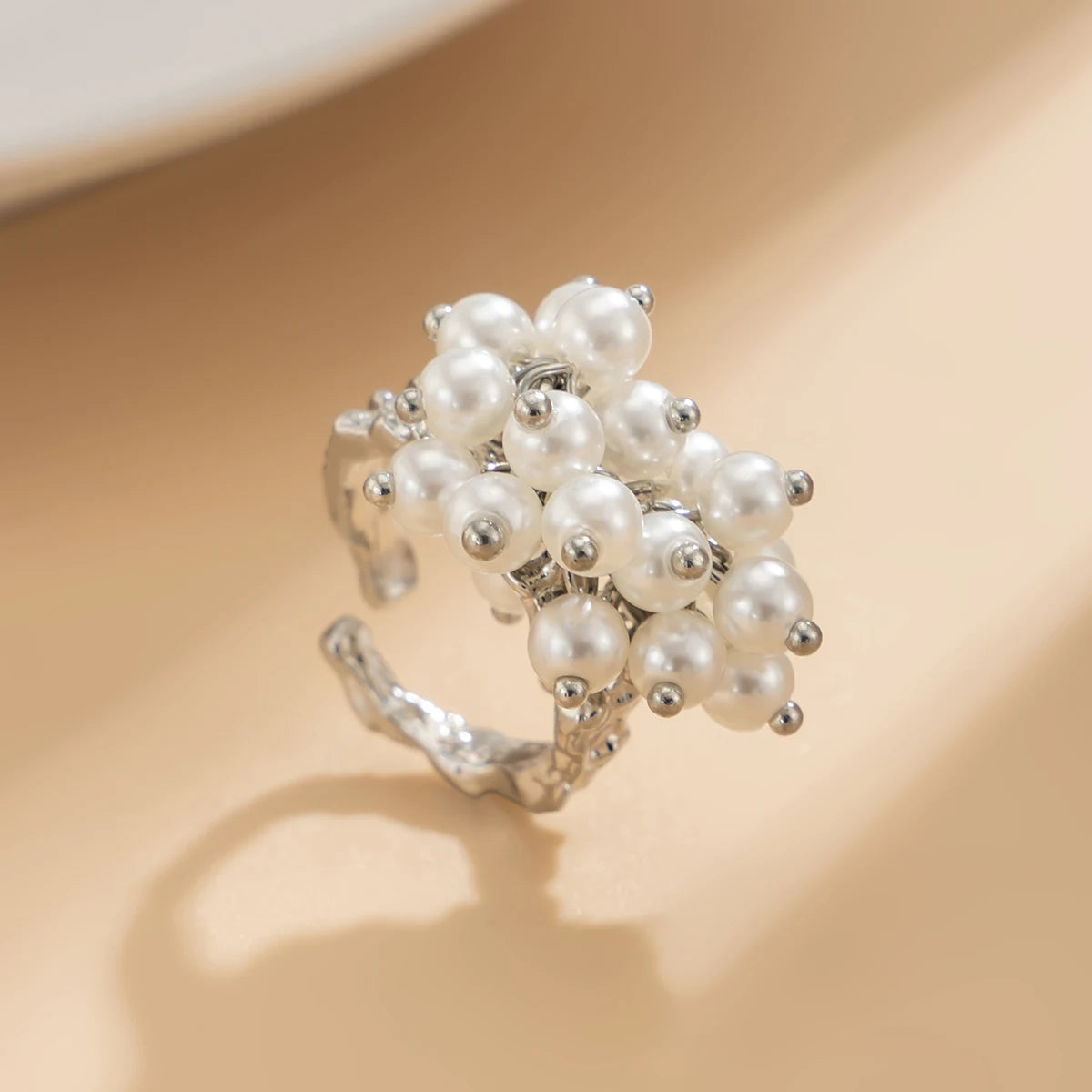 20 Styles Boho Unique Gold Color Petal Flower Rings for Women Punk Geometric Adjustable Rings Couple New Year Jewelry