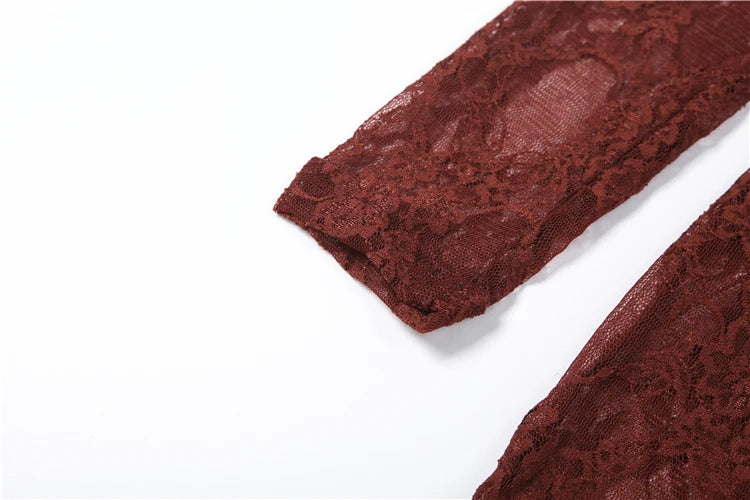 Patchwork Faux Fur Collar Jumpsuits Women See Through Skinny Sexy Midnight Coquett Fashion Street Wild Classic Outfit