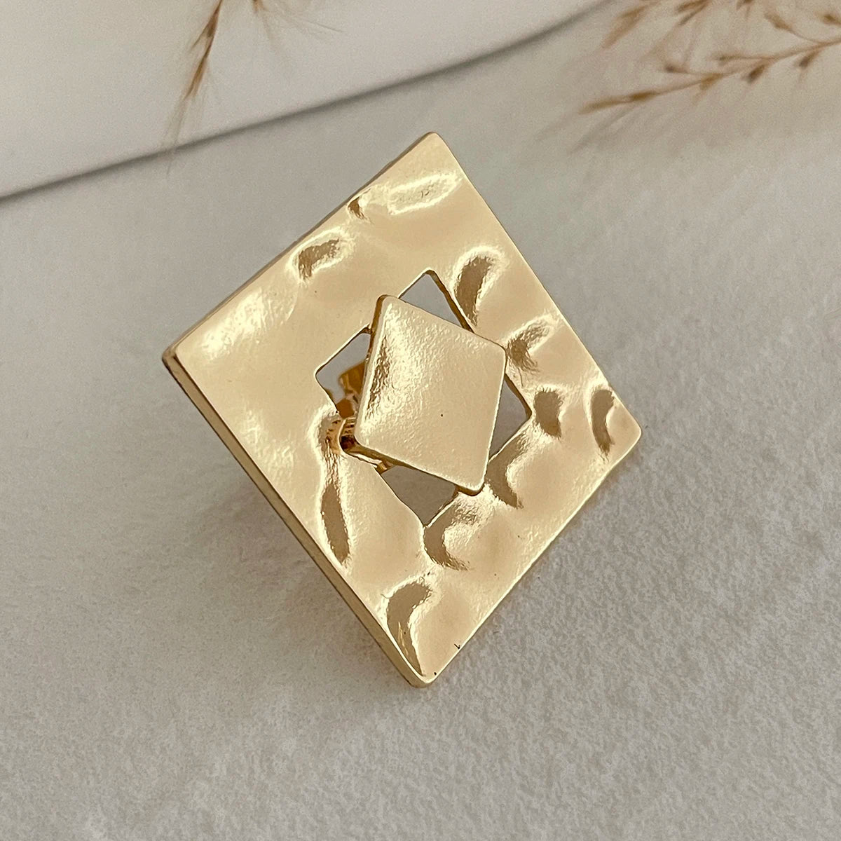 20 Styles Boho Unique Gold Color Petal Flower Rings for Women Punk Geometric Adjustable Rings Couple New Year Jewelry
