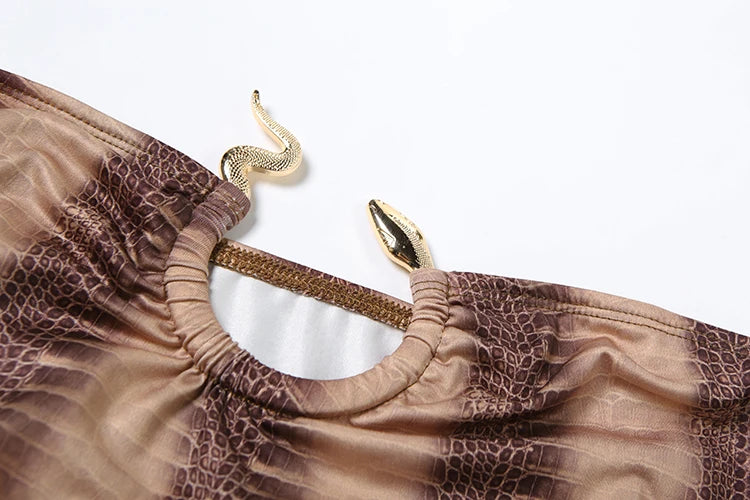 Gradient Strapless Dress Women Metal Rings Low-Neck Backless Skinny Peach Hip Midnight Club Party Trend Long Bodycon