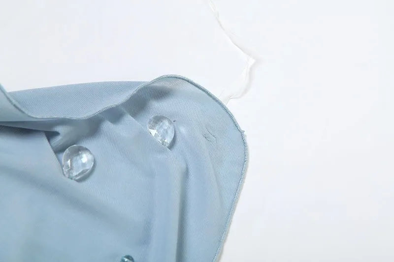 Crystal Mesh See Through Sexy Dresses for Summer 2025 Open Back Halter Mini Dress Club Wear Outfits for Women