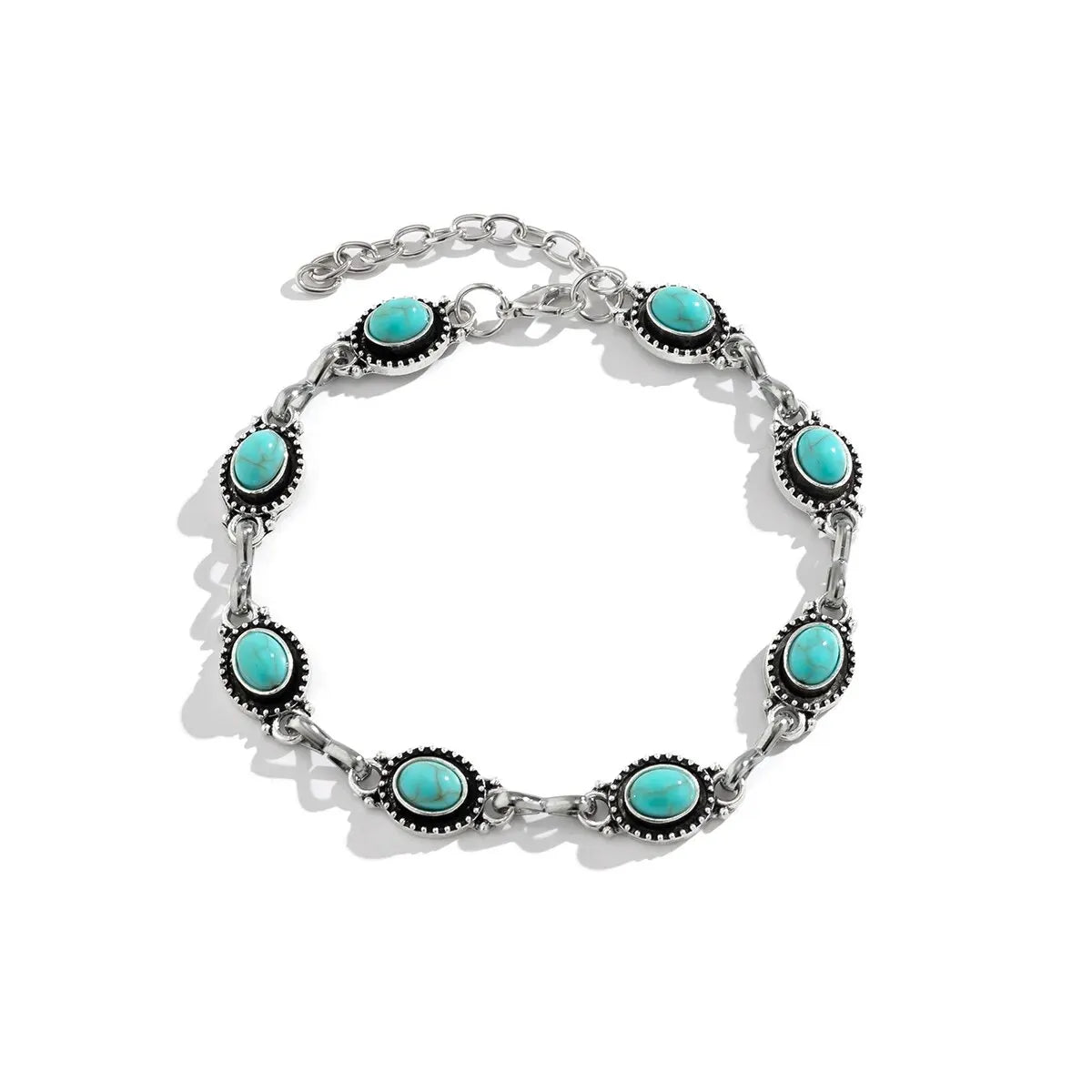 Boho Vintage Blue Seed Bead Chain Anklet for Women Ethnic Sandals Natural Stone Leg Bracelets Summer Beach Bikini Accessories