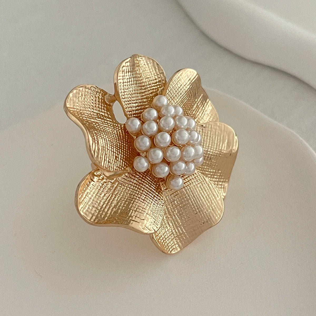20 Styles Boho Unique Gold Color Petal Flower Rings for Women Punk Geometric Adjustable Rings Couple New Year Jewelry