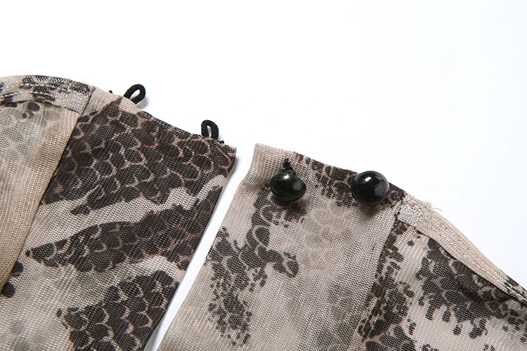 Serpentine Jumpsuit Women See Through Backless Short Sleeve Sexy Fit Summer Workout Overalls Stretch Button Clubwear