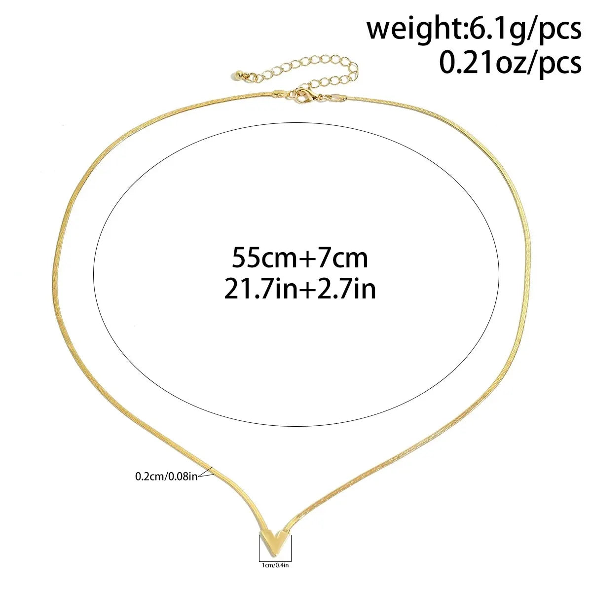 Vintage Simple Flat Snake Clavicle Chain Necklace for Male Creative V Shape Pendant Choker Jewelry Accessories Steampunk Men New