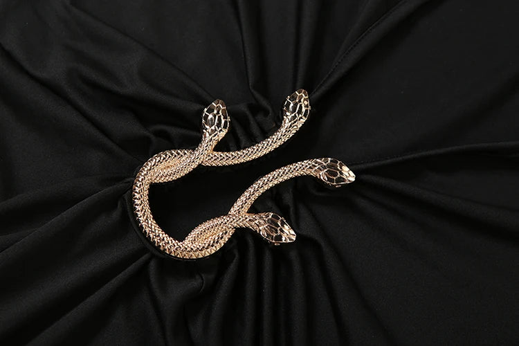 Metal Ruched Dress Women Deep V-Neck Long Sleeve Sexy Stretch Elegant Banquet Hipster Birthday Prom Party Vestidos