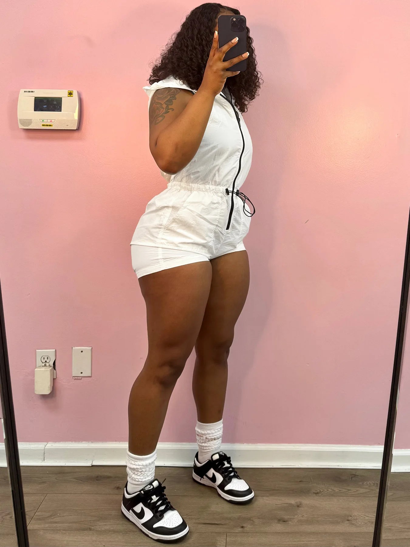 Zip Hooded Playsuit Women Casual Sporty Summer Hipster Sleeveless Stretch Activity Streetwear Shorts Sash Playsuit