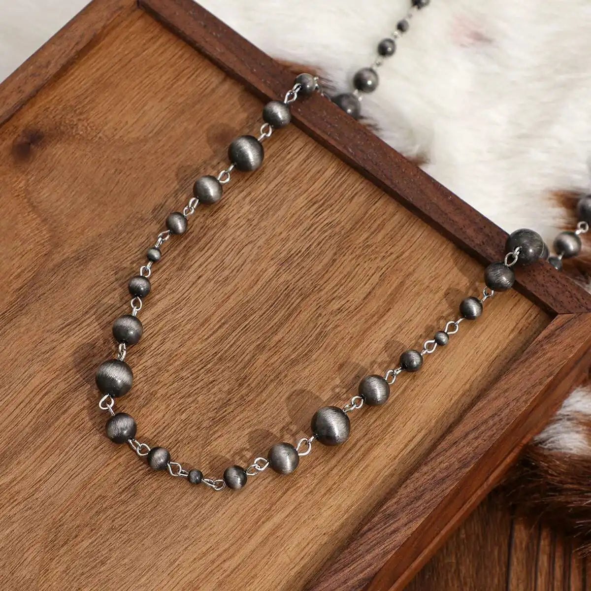 Goth Plastics CCB Beads Chest Choker Necklace for Women 2025 New Fashion Retro Sweater Chain Party Jewelry Accessories