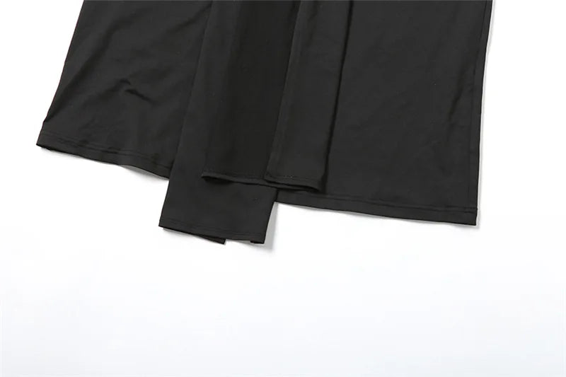 Square Neck Low Cut Sleeveless Long Dresses Business Casual Summer Black Dress Woman Elegant Clothing