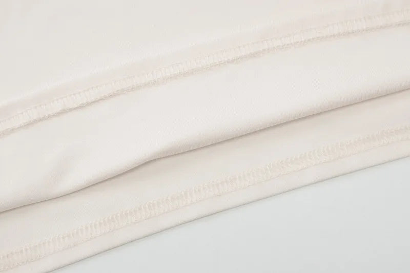 Solid Color Basic Low Cut Long Sleeve Top Tight Fitted Ladies T Shirts Popular Clothing Woman Fall 2025