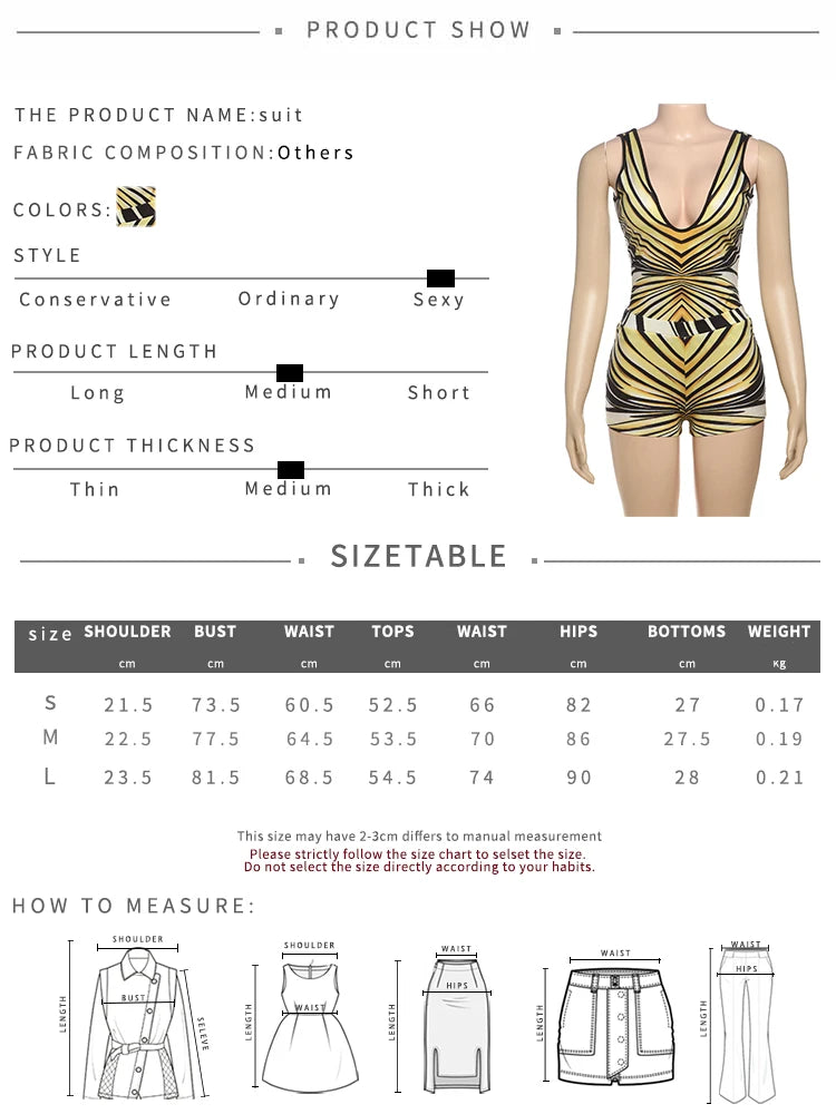 Stripe Women 2 Piece Set Sporty Casual Stretch v-Neck Backless Tank Tops+Shorts Matching Streetwear Hipster Outfits