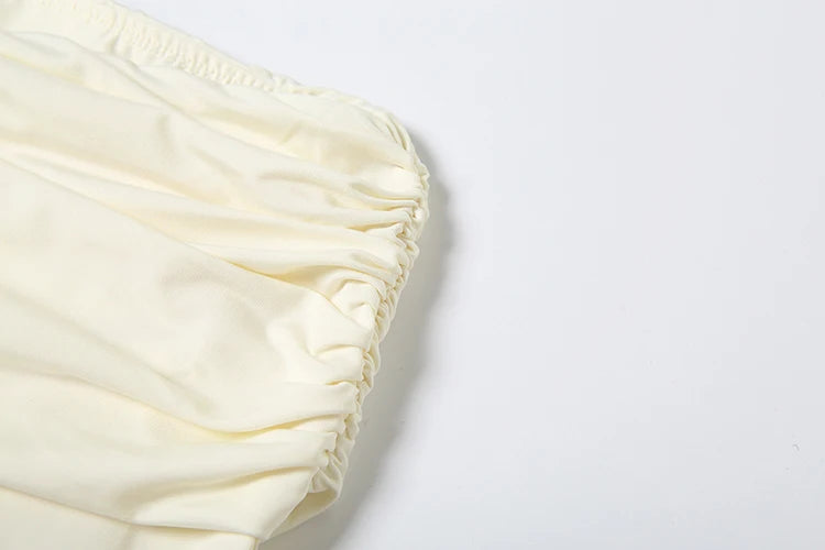 Hipster 2 Piece Set Women Button Low-Neck Full Sleeve Tops+Ruched Elastic Waist Pants Style Casual Comfortable Outfits