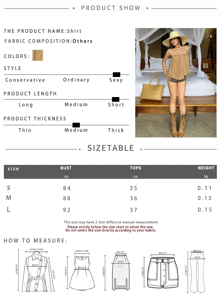 Draps Tops Women Splits Solid Wrap Sexy Slim Beach Party Strapless Vacation Simple Classic Street Midnight Hottie Outfits