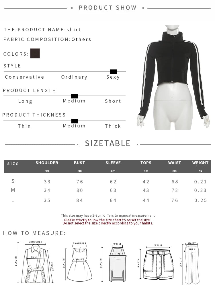 Zip Jacket Women Stripe Stretch Skinny Autumn Trend Sporty Simple Hottie Classic Streetwear Y2K Casual Hipster Coat