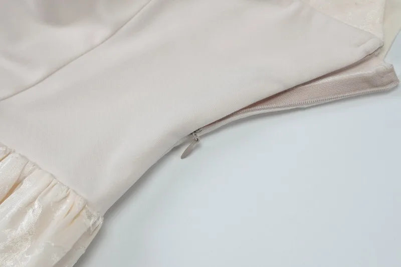 Elegant Lace Up Corset Short Dresses for Woman Deep V Neck Sleeveless Backless Mini Dress