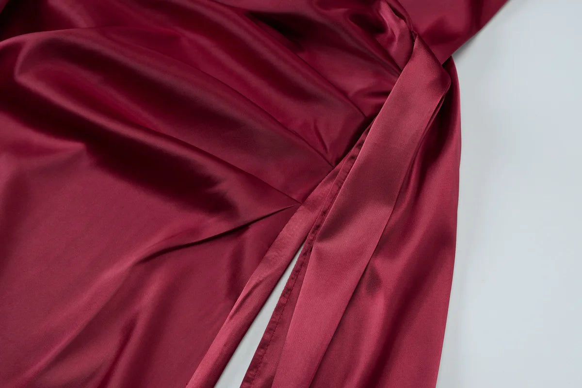 Elegant Satin Off Shoulder Long Maxi Dresses 2025 Woman Graduation Dresses Evening Party Gown Red Black