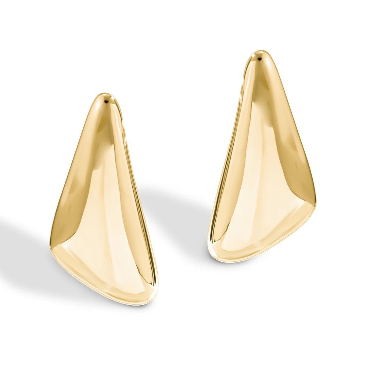Vintage Punk Smooth Metal Stud Earrings Women Trend Goth Geometric Piercing Earrings Ear Jewelry Accessories Gift
