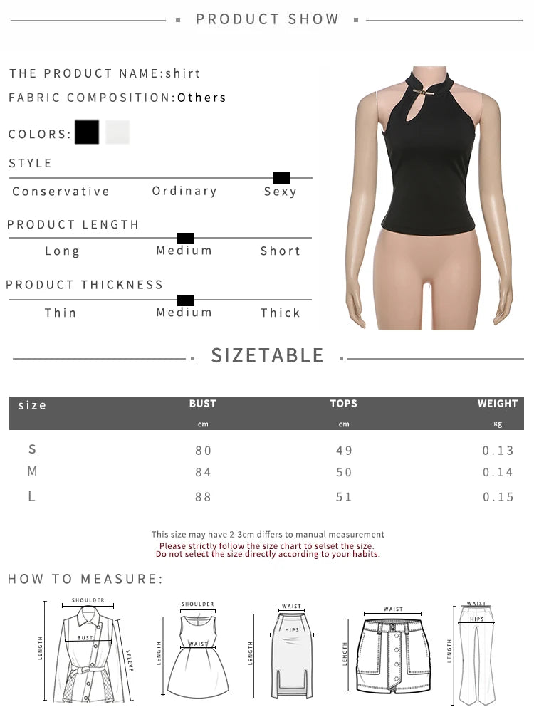 Metal Buckle Tank Tops Women Summer Trend Y2K Daily Basic Classic Hollow Streetwaer Stretch Chic Solid Simple Vest