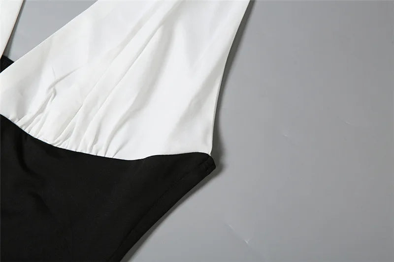Deep V Neck Backless Empire Waist Maxi Dress Elegant White Prom Dresses Woman Summer