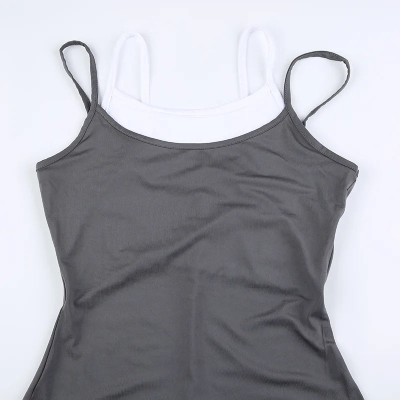 Patchwork Bodycon Halter Backless Jumpsuit Women Leggings Sports Yoga Clothes One Piece Outfits Active Wear