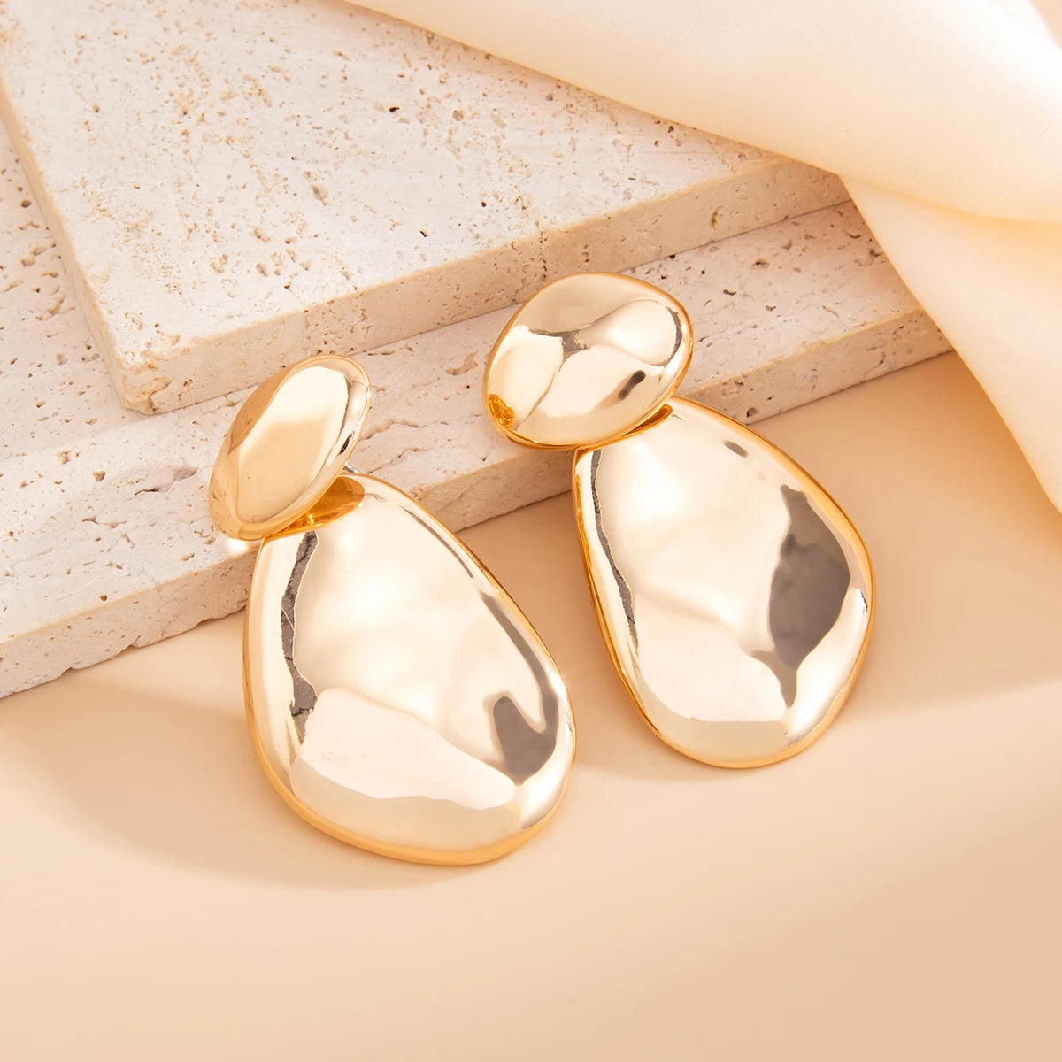 15 Styles Vintage Glossy Irregular Geometric Drop Earrings Women Fashion Statement Piercing Hanging Earring Ear Jewelry