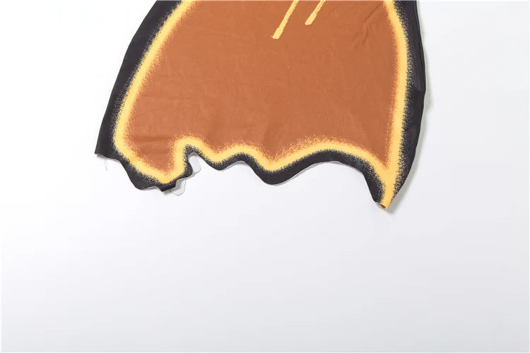 Y2K Irregular Hem Dress Women Chic Tulip Print Sleeveless Beach Vacation Midnight Party Clubwear Skinny Tight Bodycon