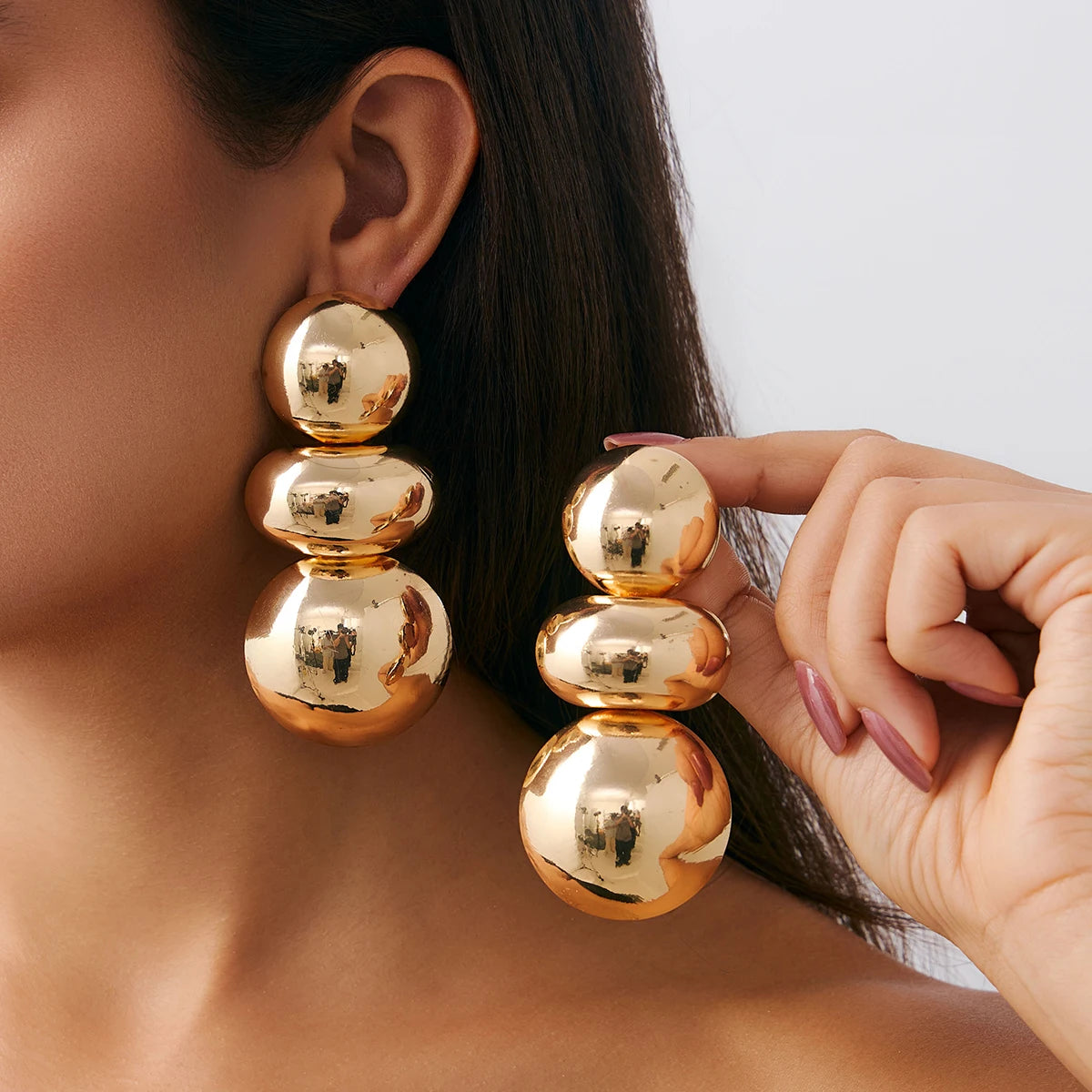 15 Styles Vintage Glossy Irregular Geometric Drop Earrings Women Fashion Statement Piercing Hanging Earring Ear Jewelry