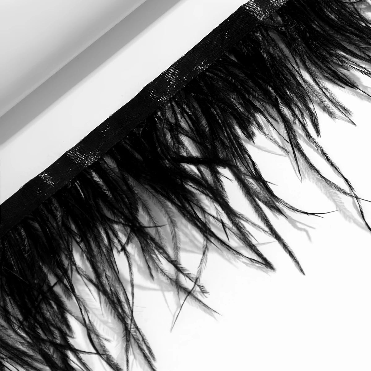 Unique Black Real Feather Choker Necklace for Women Gothic Vintage Clavicle Chain Aesthetic Jewelry Accessories Gift