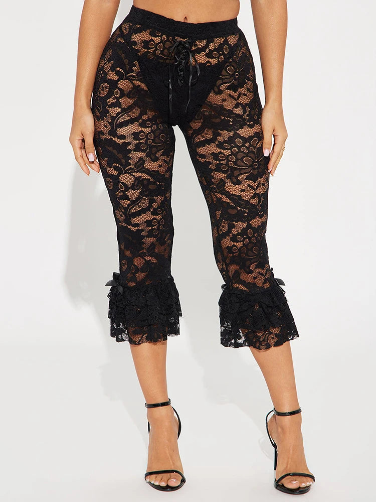 Jacquard Sexy Shorts Women Shirring Tierred Coquette Chic Summer Hipster Wild Basic Midnight Club Party Mid Bottom