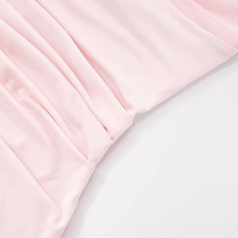 Sexy Off Shoulder Backless Long Maxi Dresses Wedding Guest Party Pink Dress Woman Elegant Evening Gown