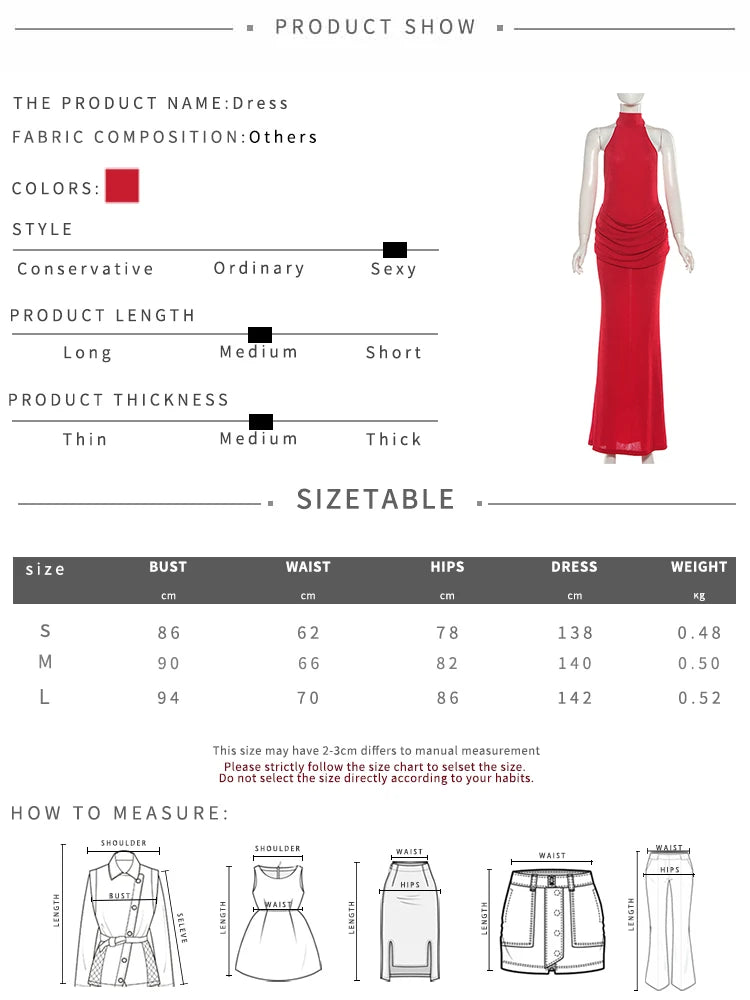 Folds Maxi Dress Women Bandage Halter Long Tassel Sleeveless Backless High Elasticity Elegant Banquet Party Vestidos