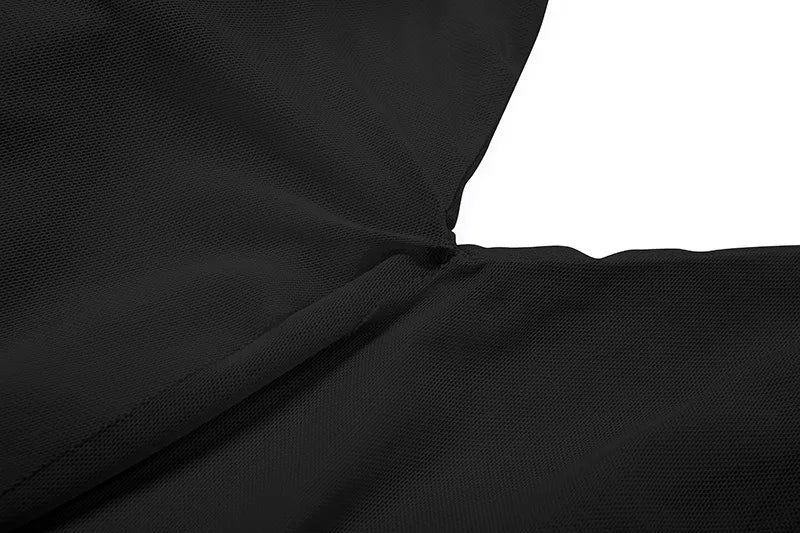 Mesh Sheer Asymmetrical Backless Halter Tops Fashion 2026 Summer Clothing Woman Sexy Tank Top