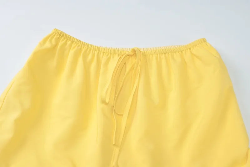 White 2 Pieces Set for Woman Beach Vacation Outfits Off Shoulder Tube Top and Long Skirt Matching Sets