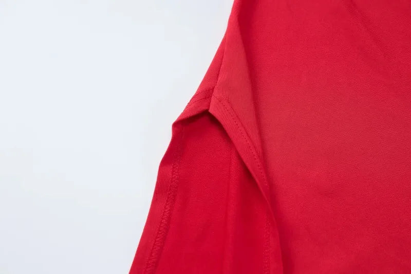 Sexy Sleeveless High Split Long Dresses Street Fashion Asymmetrical Summer Dress Women Red Black Vestidos