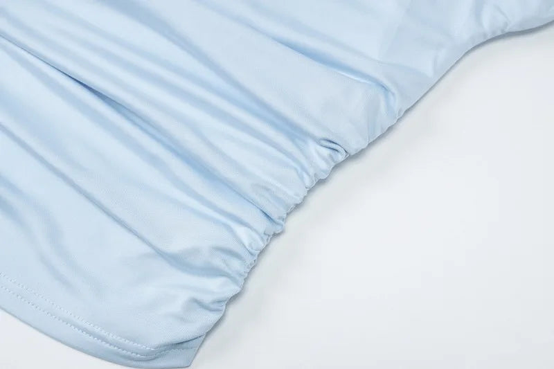 2 Piece Sets Off Shoulder Crop Top Sheer Mesh Long Skirt Sexy Summer Clothes Woman 2025 New in Matching Sets