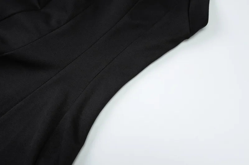 Halter Backless A-line Short Dresses Woman Elegant Sexy Black Party Dresses