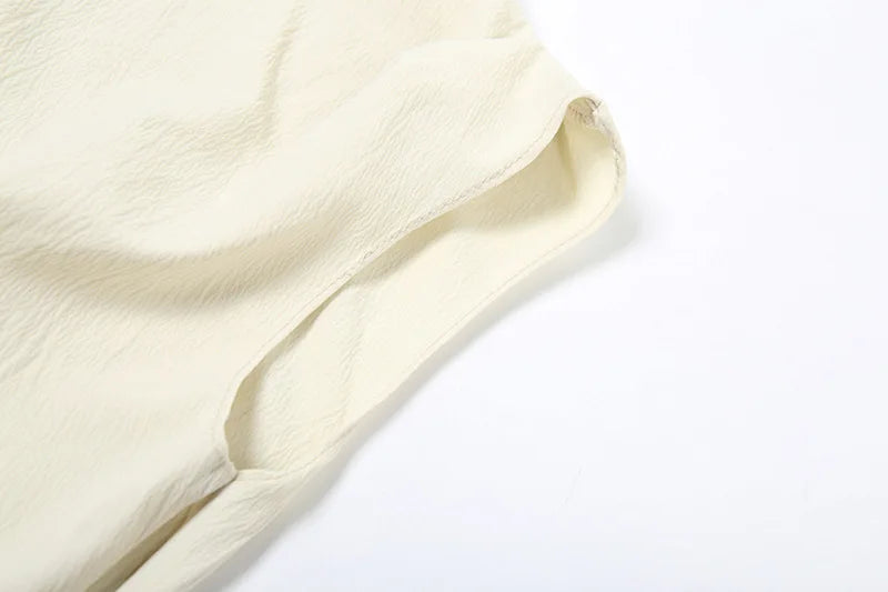 Twisted One Shoulder Asymmetrical Tops Ladies Elegant Fashion Sleeveless Long Shirts & Blouses Summer