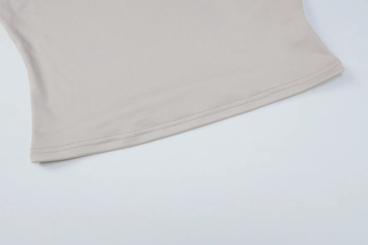 Solid Color Square Collar Sleeveless Crop Tops Fashion 2026 Summer Clothing Woman Sexy Tank Top