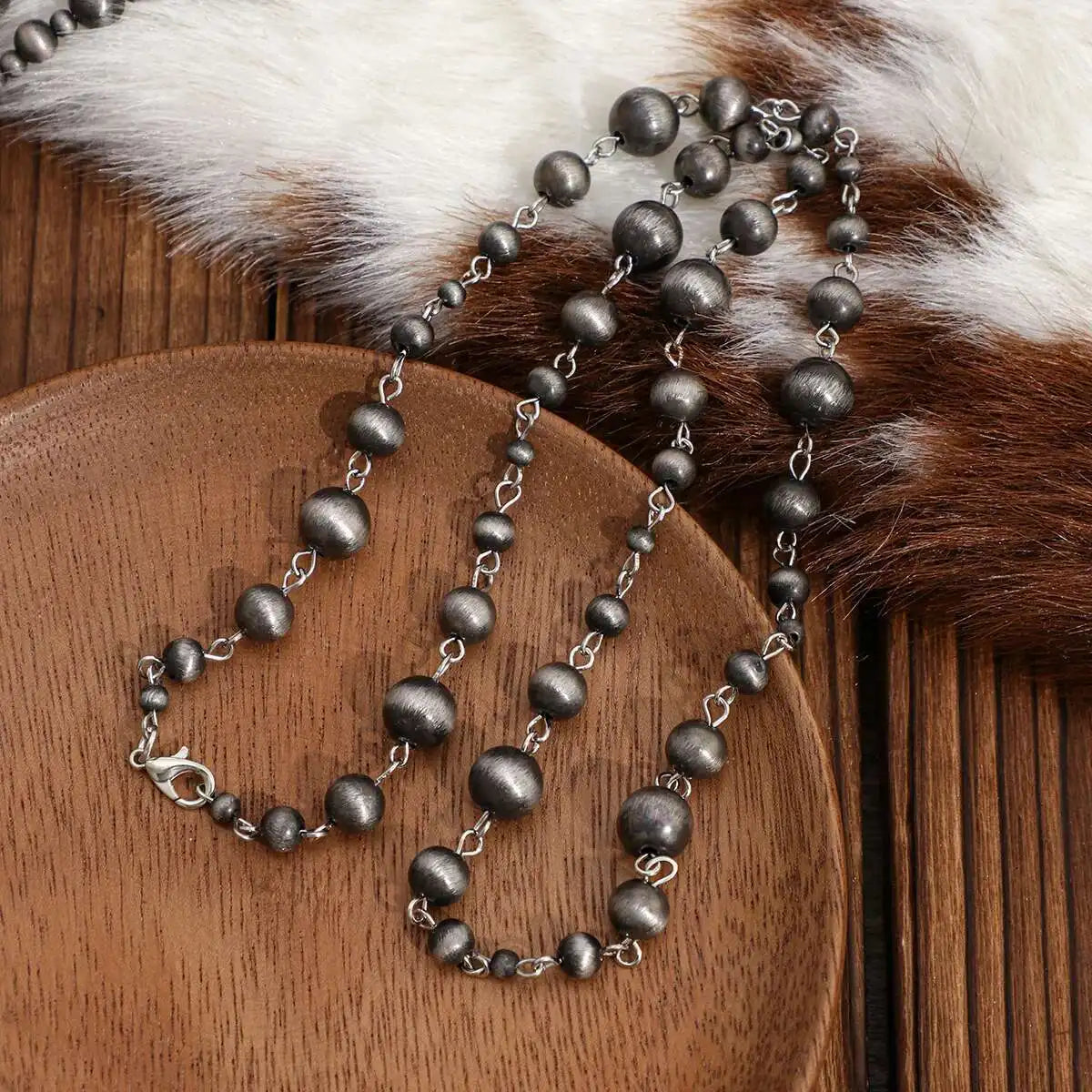 Goth Plastics CCB Beads Chest Choker Necklace for Women 2025 New Fashion Retro Sweater Chain Party Jewelry Accessories
