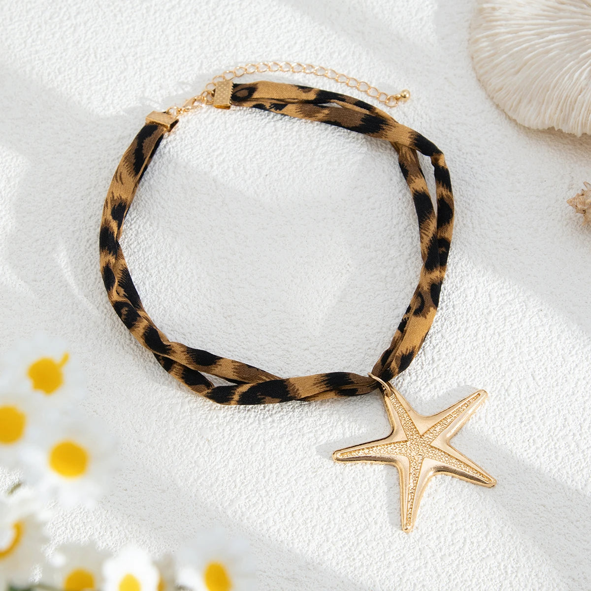 7 Styles Ethnic Multilayer Velvet Chain Necklace Women 2025 New Fashion Metal Conch Starfish Heart Pendant Neck Jewelry