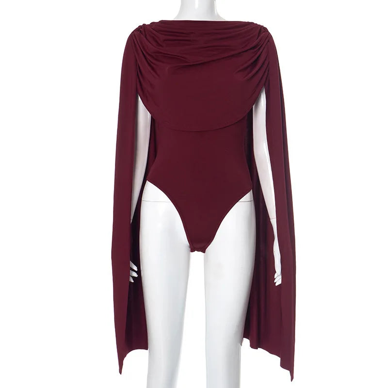 Women Elegant Sexy Swing Collar Shawl Bodysuits Chic Fashion Sleeveless Club Party Rompers Streetwear Overalls Tops