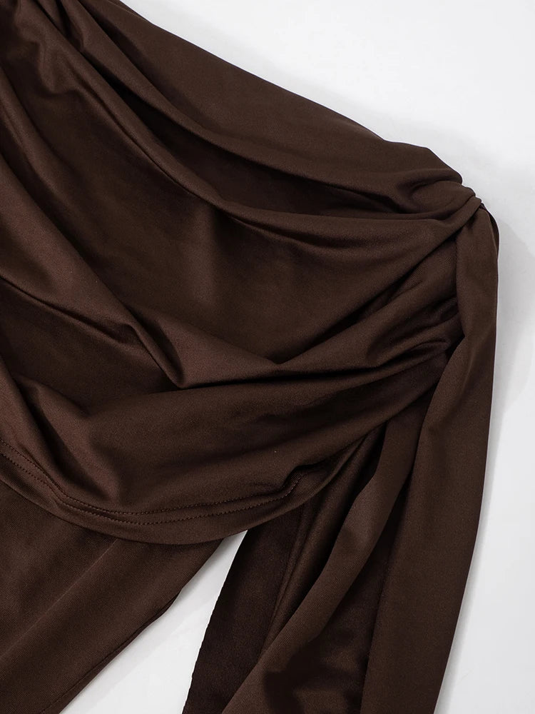 Tassel Swing Collar Bodysuit Women Chic Elegant Hipster Summer Fashion Sleeveless Wild Basic Midnight Stretch Tops