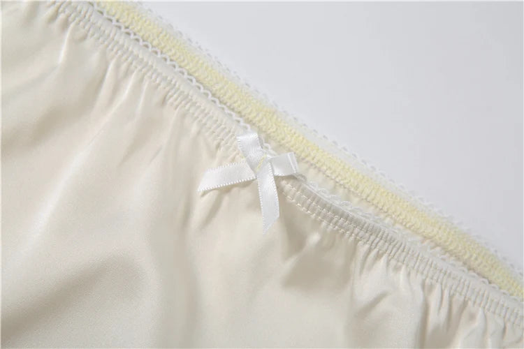 Sexy Lace Patchwork Satin Skirt Women Elegant Trend Bow Applique Fashion Classic Party Streetwear Simple Chic Outfits