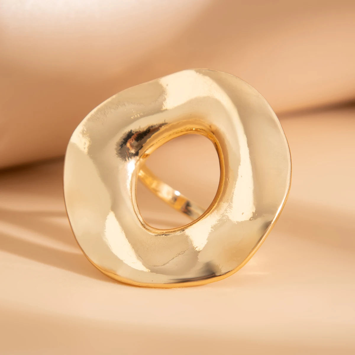 20 Styles Boho Unique Gold Color Petal Flower Rings for Women Punk Geometric Adjustable Rings Couple New Year Jewelry
