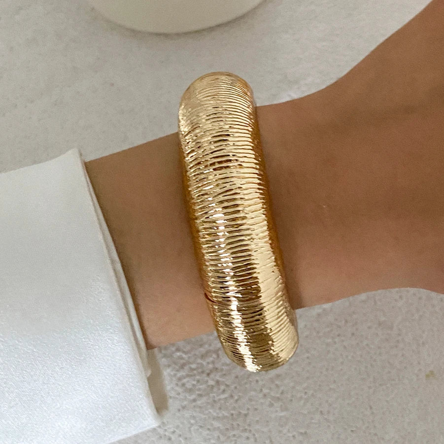 2025 Trendy Stacking Resin Bangles for Women Men Hip Hop Irregular Chunky Cuff Bracelets Charm Accessories Jewelry