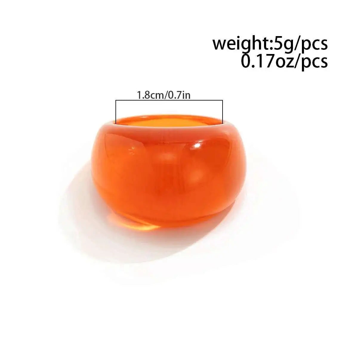 Y2K Kpop Colorful Resin Plastic Finger Rings for Women Trend New Fashion Boho Irregular Rings Aesthetic Jewelry Gift