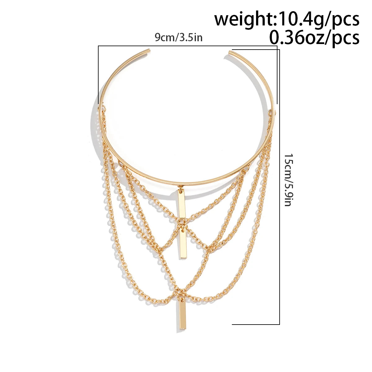 Vintage Multilayer Stick Tassel Pendant Upper Armband Cuff Open Bangles for Women Long Chain Arm Body Bracelet Jewelry